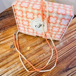 Plunder Designs Retired May Perk Coral Beaded Necklace